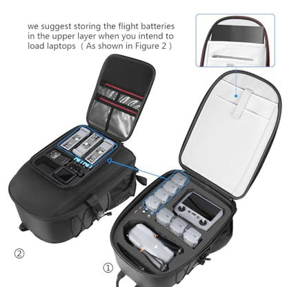 Smatree Professional Backpack for DJI Air 3 - color: Black- For DJI Air 3