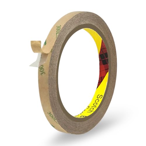 P7yaumy 300LSE Double Sided Tape 0.39in x 36ft, Removable Heavy Duty Tape - size: 0.39in x 36ft