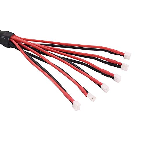 1pc 6X Pico to 4mm Banana Parallel Battery Charging Cable 25cm