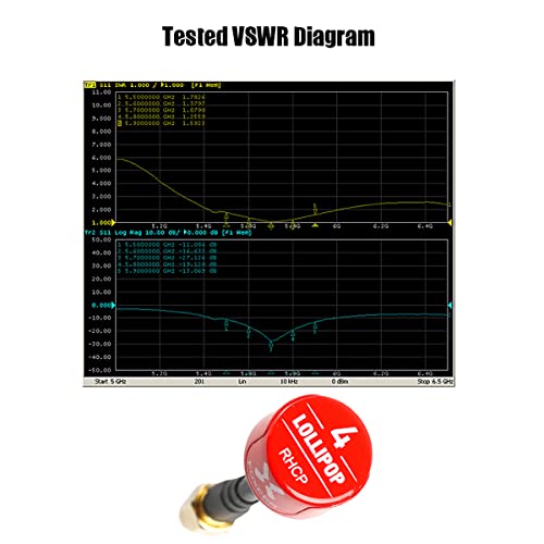 2pcs FOXEER FPV Antenna Lollipop 4 Updated Version 5.8GHz RHCP 2.5Dbi SMA for FPV Racing Drone Fatshark Goggles TX RX - style: Lollipop 4 SMA Red