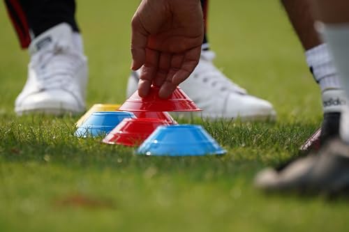 Kwik Goal Mini Disc Cone Kit (50-Pack) - color: Blue/Red