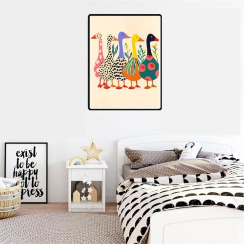 ZeeLionArt 5D DIY Diamond Art Kit, Duck Animal, 12 x 16 Inch - color: DP04491