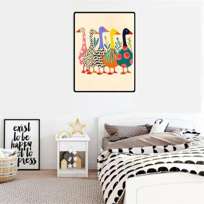 ZeeLionArt 5D DIY Diamond Art Kit, Duck Animal, 12 x 16 Inch - color: DP04491