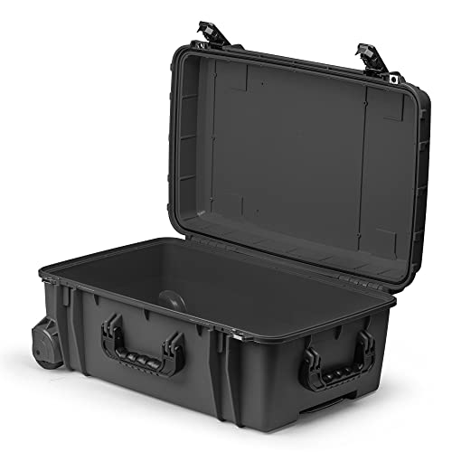 Seahorse 920 Professional Suitcase - TSA Approved, Mil Spec, IP67 Waterproof, USA Made, Secure Lockable Protective Wheeled Hard Case for Travel Enthusiasts - color: Gun Metal, style: 920 Empty