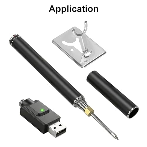 3-Pack Smart USB Thread Charger, Intelligent Battery Charger with LED Conversion Indicator Light, Fast Charging Overcharge Protection for Household Wireless Soldering Iron, Black