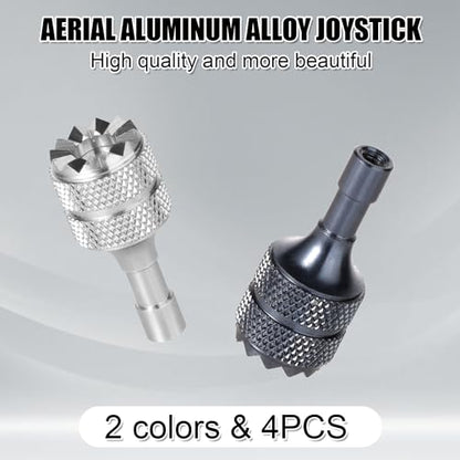 4pcs Mini Joystick Replacement Compatible with DJI Mini 3 Pro - color: Blue,silver