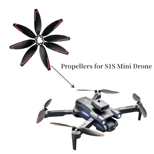 Propellers for S1S LS-S1S LF632 Mini Drone Propellers Original Replacement S1S Drone Blades Spare Part Accessories (16PCS)