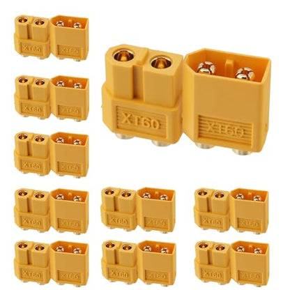 ELFCULB 10 Pairs Amass XT60PB PCB Mount Connectors for FPV Drones - color: 10 Pairs XT60PB