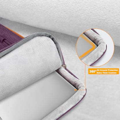 MOSISO 360 Protective Laptop Shoulder Bag, 17-17.3 inch Computer Bags - color: Argyle Purple, size: 17.3 inch