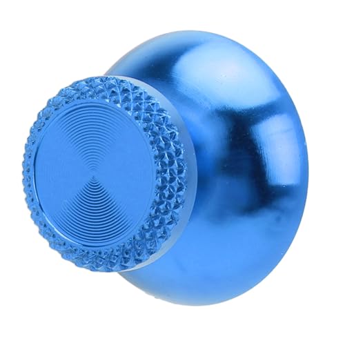 Pomya Thumbsticks for Controller, 2Pcs Metal Thumb Grip Replacement for Handheld Game Console, Aluminum Alloy Analog Thumb Sticks Accessories (Blue) - color: Blue