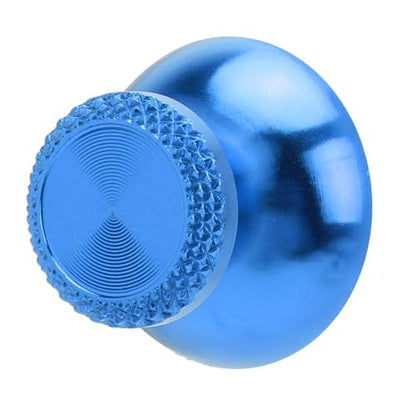 Pomya Thumbsticks for Controller, 2Pcs Metal Thumb Grip Replacement for Handheld Game Console, Aluminum Alloy Analog Thumb Sticks Accessories (Blue) - color: Blue