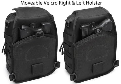Tactical Sling Backpack With Holster Military Crossbody Bag for Men Single Shoulder Back Pack 10L - color: Green & Black 2