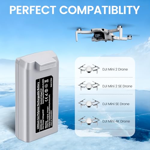 (2 Pack) 2400mAh Mini 2 Series Intelligent Flight Battery with Color LCD Display Three-Way Charging Hub, Max Flight Time 31 Mins,Compatible with DJI Mini 2/2 SE/SE/4K