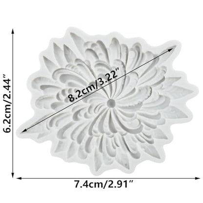 Flower Polymer Clay Mold Chrysanthemum Flower Silicone Molds - color: Style D