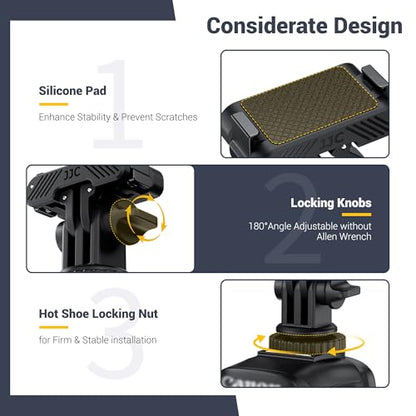 JJC Cold Shoe Mount Adapter for DJI Osmo Action 5 Pro 4 3,Stable Mounting - color: Hot Shoe/Cold Shoe Adapter