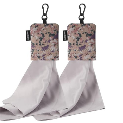 SEIBER Microfiber Glasses Cleaning Cloth with Neoprene Pouch,2P,Camo Desert - color: Camo Desert-(2pack)