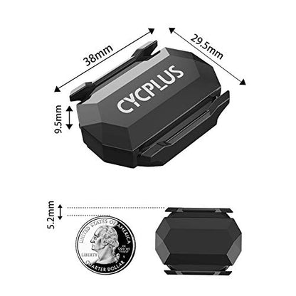 CYCPLUS Cycling Speed & Cadence Sensor, Bluetooth & ANT+, IP67 Waterproof - style: One