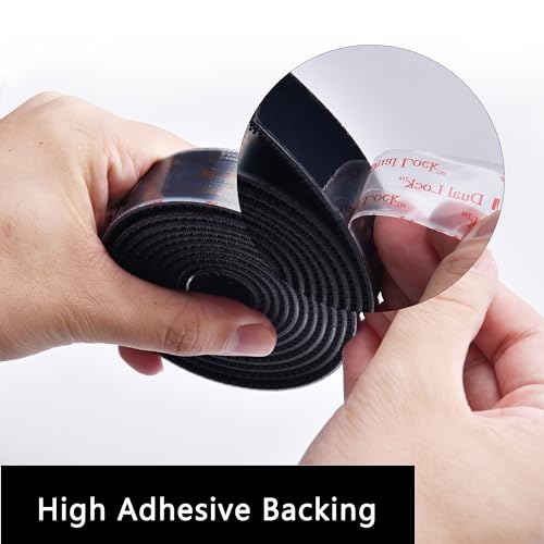 3M Dual Lock SJ3550 Reclosable Fastener, Black, 1"×4ft - size: 1"×4ft, style: 1 Pack