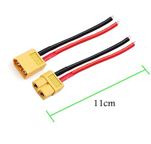 XT60 Pigtail,XT60 Male and Female Plug,XT60 Connector Adapter - size: XT60
