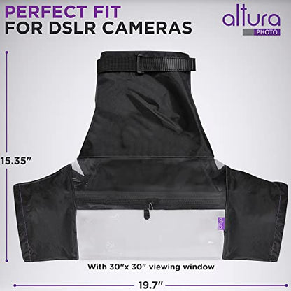 Altura Photo Camera Rain Cover, Waterproof Lens Jacket for Canon Sony Nikon