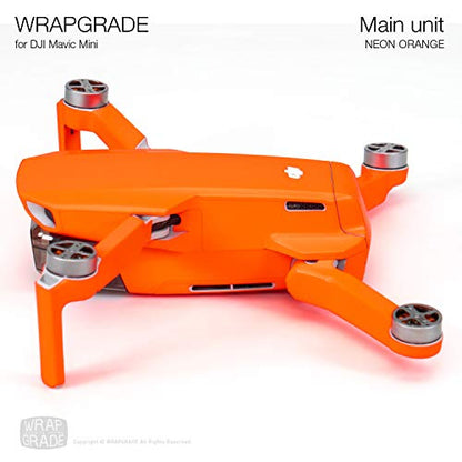 Wrapgrade Skin for Mavic Mini & Mini 2 SE & Mini 4K (NEON Orange) - color: NEON ORANGE