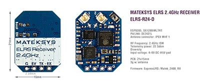 Matek 2.4G ExpressLRS ELRS Diversity Receiver for FPV Racing Quadcopter
