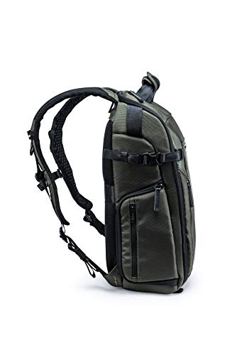 VANGUARD VEO Select 45BFM Camera Backpack, Green. Front-Opening, Multi-Access, 10.5" Tablet Storage, Tripod Carry - color: Green, size: 45