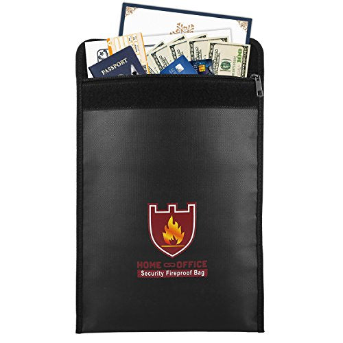 MoKo Fireproof Money and Document Bag, 15 x 11 Inch