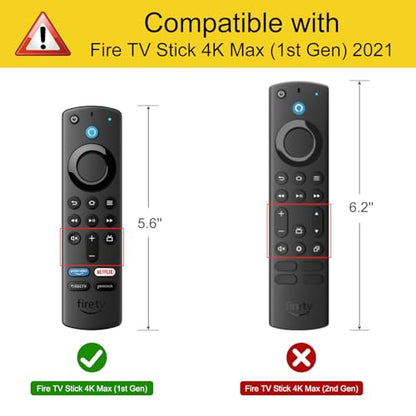 CaseBot Silicone Case for Alexa Voice Remote (2nd & 3rd Generation) - color: Red