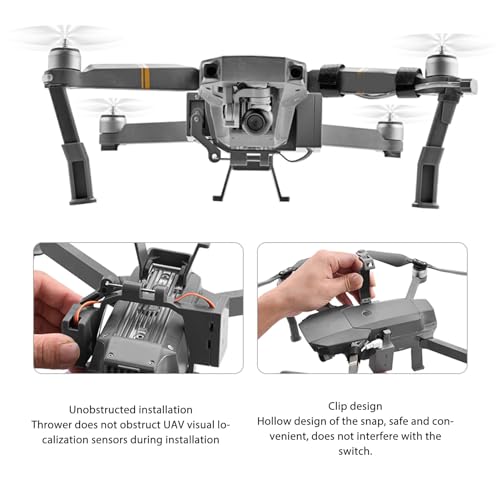 Drone System Compatible for Pro, Payload Release Drop Device, Delivery Transport Dropping System for Wedding Search, up to 500g/1.1lb Load