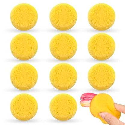 12-Pack Pottery Sponges for Clay, 2.8" Round Synthetic, Reusable - style: 12Pcs