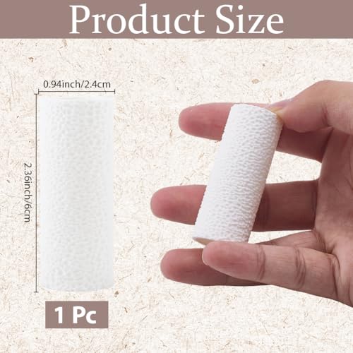 CRASPIRE Polymer Clay Texture Roller Plastic White Embossing Pottery Texture Rollers for Earrings Jewelry Making Clay Modeling Shaping DIY Craft Ceramics Pottery Tool - color: White