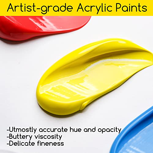 MEEDEN Acrylic Paint Set: 60ml/2oz*9 Colors Heavy Body Acrylic Paint Tubes