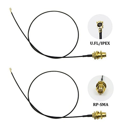 2 x 2.4GHz 6dBi Indoor Omni-Directional WiFi Antenna