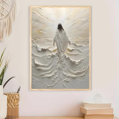 Jesus Paint by Numbers Kit for Adults Framed Canvas 12X16 in, Frameworkless - color: YH02809