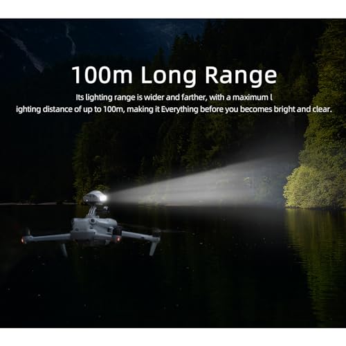 Searchlights Strobe Light with Drone Mount for DJI Avata 2 Spotlight Floodlight Bracket Support to Mount Night Flight Light to Drone with Action Camera Adapter for Insta360 GO 3S / GO3 - color: Searchlight+ Mounting bracket