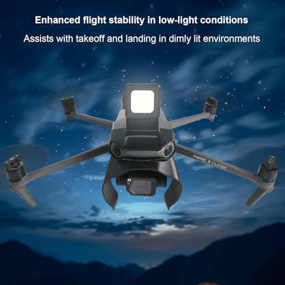 LED Navigation Lights for DJI Mavic 3 Pro, Gimbal Camera Guard 2-in-1 Collision Protection Shield Features 3 Lighting Modes for Night Flight