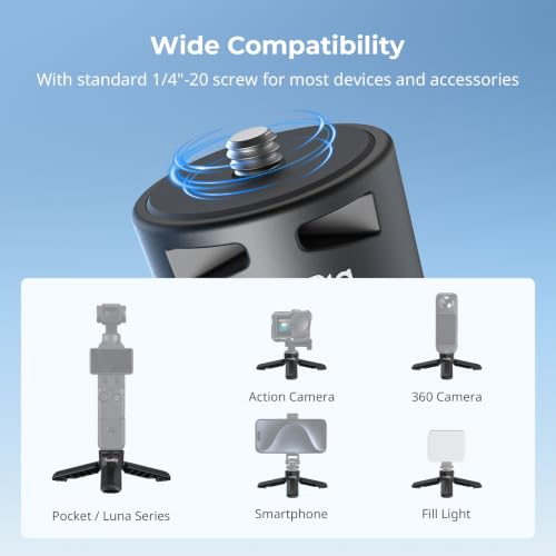 SMALLRIG One-Touch Open Mini Tripod for DJI Pocket 4P/4/3 for Insta360 Luna - color: Black