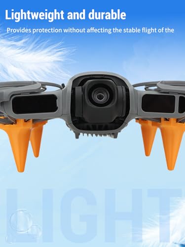4-Pack Drone Landing Gear for DJI Neo 2, Lightweight Extension Legs Anti-Scratch Protector Bracket, Shockproof Plastic for DJI Neo Drone Accessories (Orange)