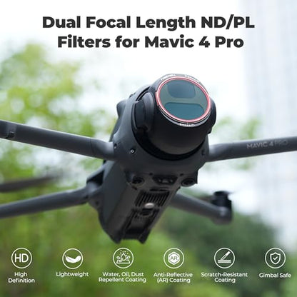 Freewell Bright Day 4-Pack ND/PL Filters for DJI Mavic 4 Pro - style: Bright Day 4Pack