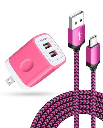 iPhone 17e 16e Wall Charger & USB-C Cable, Charging Power Adapter USBC Cord - color: Pink, style: USB C