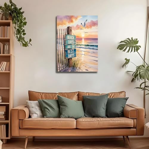Beach scenery Diamond Art Kits for Adult Diamond Painting Kit for Beginner - color: DP04463