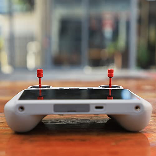 Mini 5 Pro Joysticks Sticks for DJI RC 2/RC Remote Controller, Aluminum Control Sticks Replacement Joystick Thumb Rocker for DJI Mini 5 Pro/4 Pro/Air 3/Mini 3 Pro Drone Accessories - color: Red