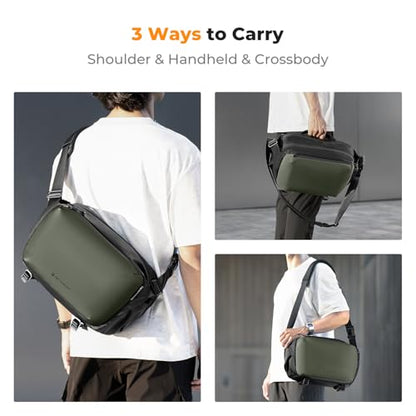 K&F CONCEPT Large Camera Sling Bag, Everyday Shoulder Bag - color: 13 Deep Green Large