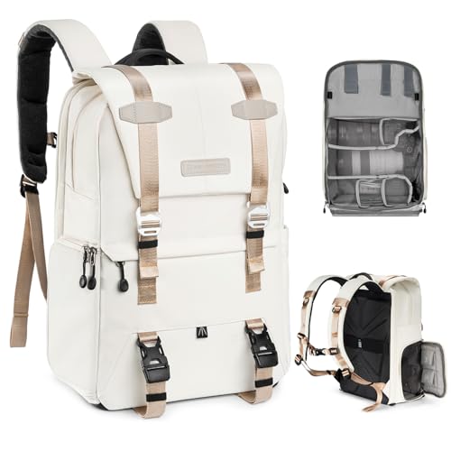 K&F CONCEPT Camera Backpack, 20L Camera Bags for Photographers - color: 08-beige