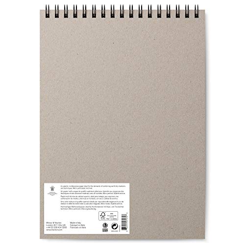 Winsor & Newton Mixed Media Pad, 9" x 12", 30 Sheets, 250gsm, White - size: 9" x 12", style: Mixed Media Pad - White