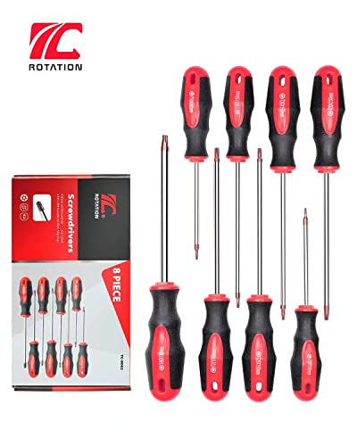 ROTATION 8pc Magnetic Torx Screwdriver Set - color: 8pc Torx