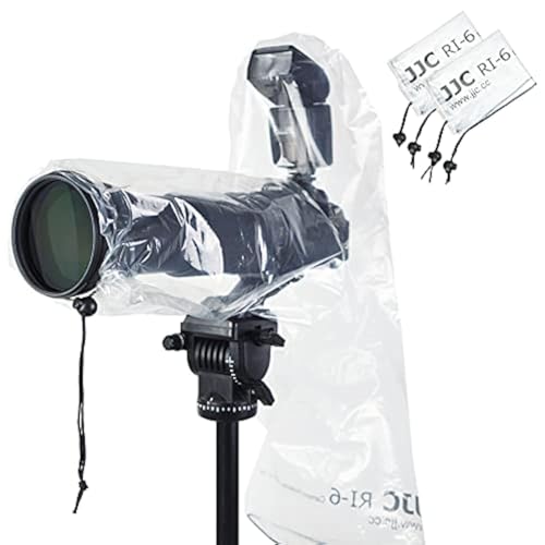 2PCS Clear Camera Rain Cover Sleeve with Flash for Camera + Lens up to 18" - color: (2Pack)for Long Lens w Flash