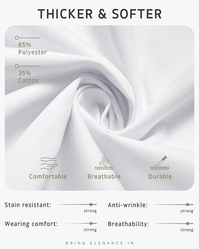 Syntus Chef Apron for Men Women with Pockets, Thick Grilling BBQ Apron - color: White