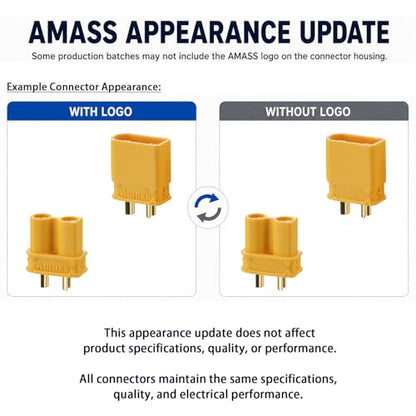 ELFCULB 10PCS Amass XT30ULW-A Female Connectors for FPV Drones - color: 10pcs XT30ULW-A Female